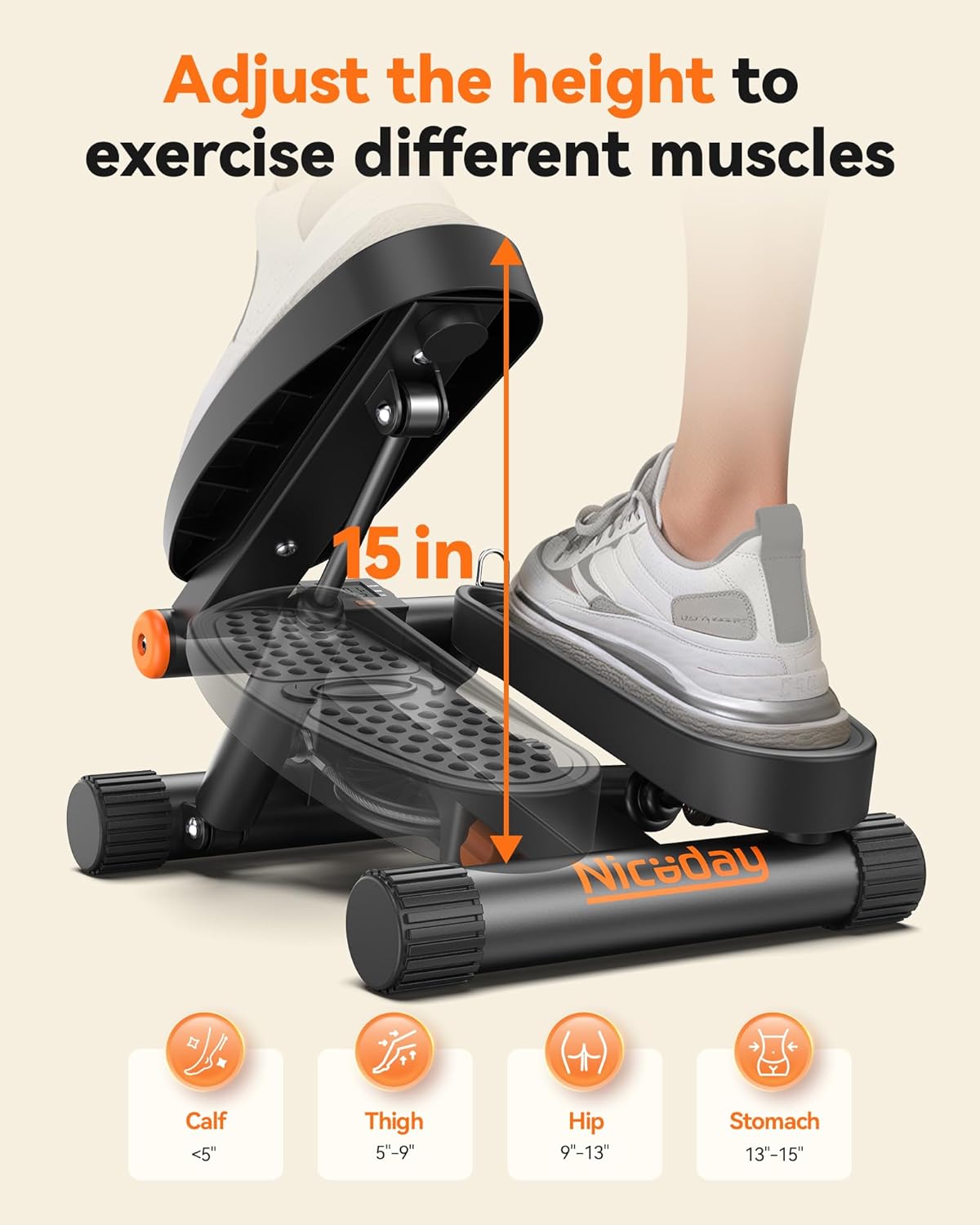 Renvita - Stepper With Resistance Bands